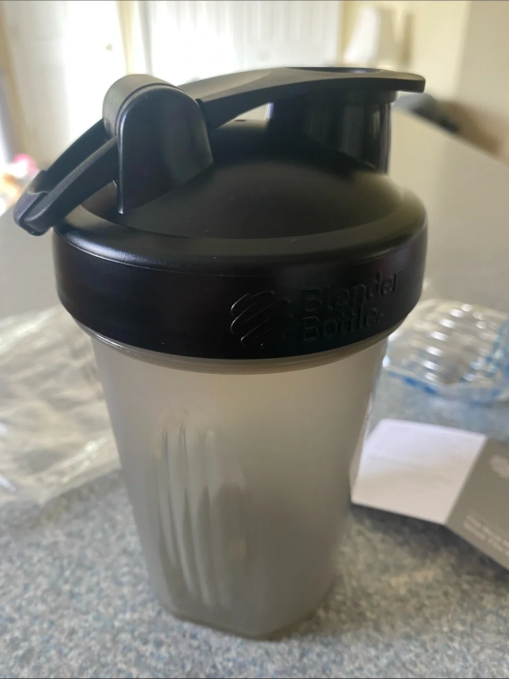 Optavia Blender Shake Bottle Black and Gray Portable For on the Go NEW